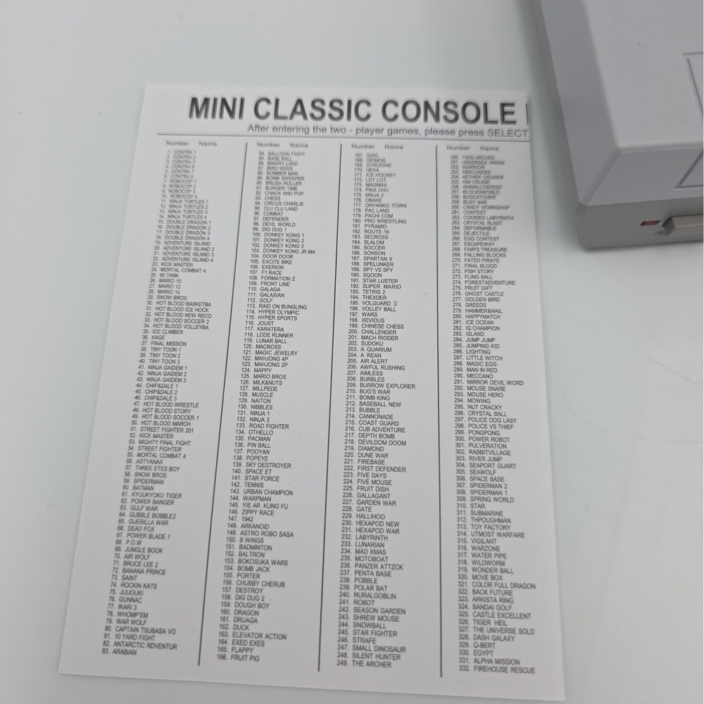 Mini NES Style Retro Game Console Built-In Games 2 Controllers AV Cable - Picture 3 of 10